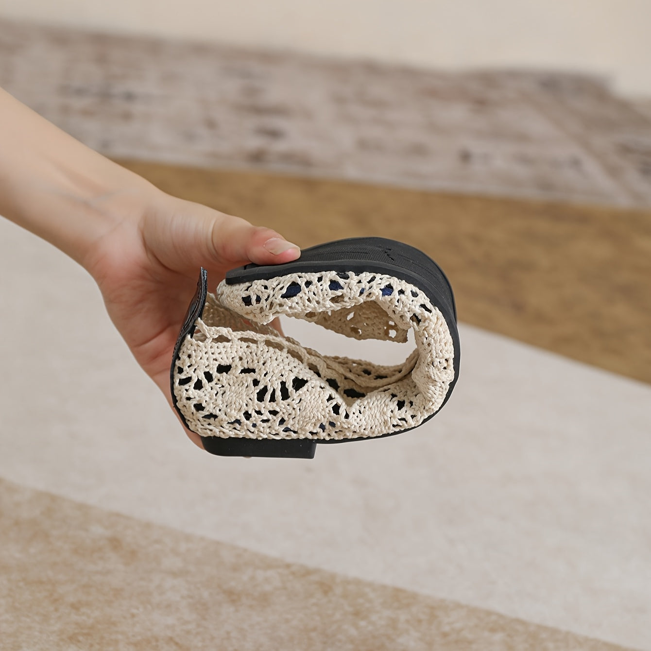 Women's Mary Jane Shoes Slip-On Breathable Net Flat All-Season Casual Dressy