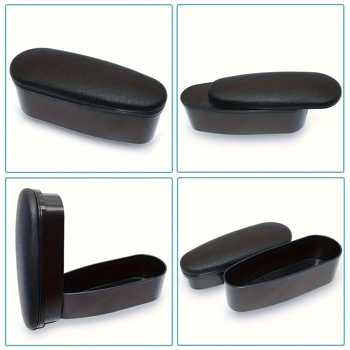 Universal Car Armrest Cushion with Storage Box and Riser for Men Women