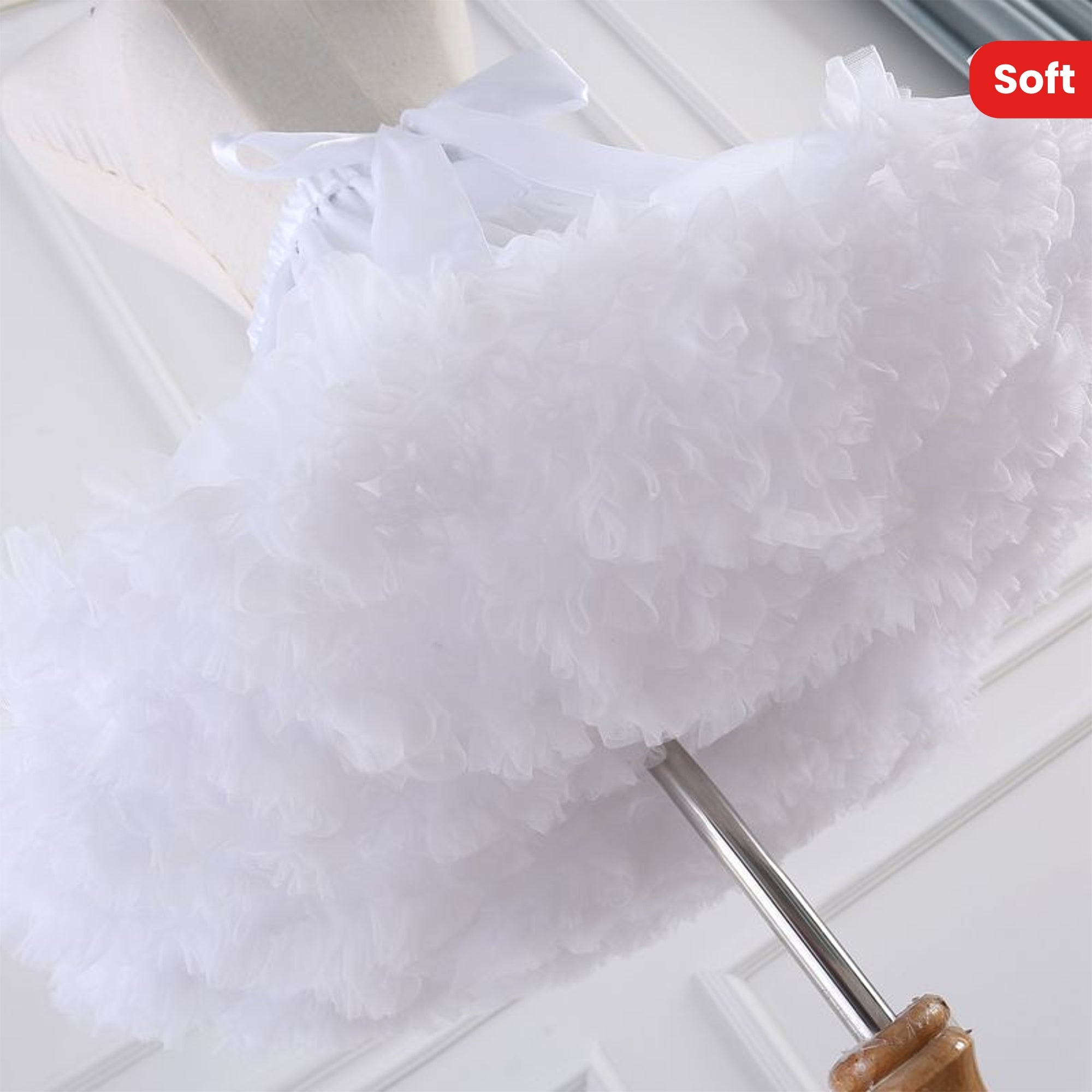White Lolita Style Tulle Crinoline Skirt for Cosplay and Dresses Polyester Puffy Insert Hand Washable Valentine’s Day