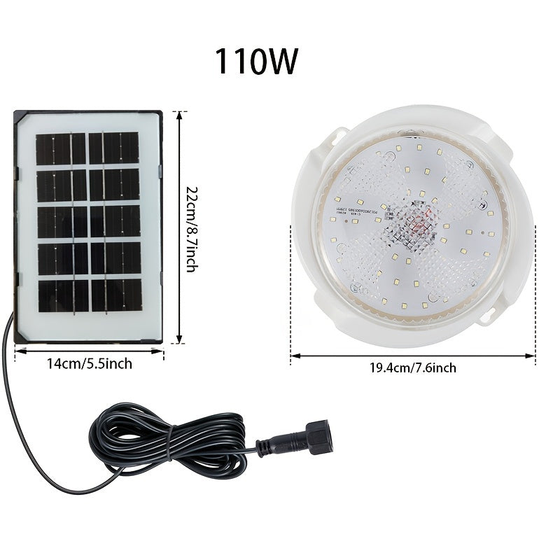 LED Solar Patio Light for Indoor Balcony Ceiling Decoration Energy Efficient Remote Control