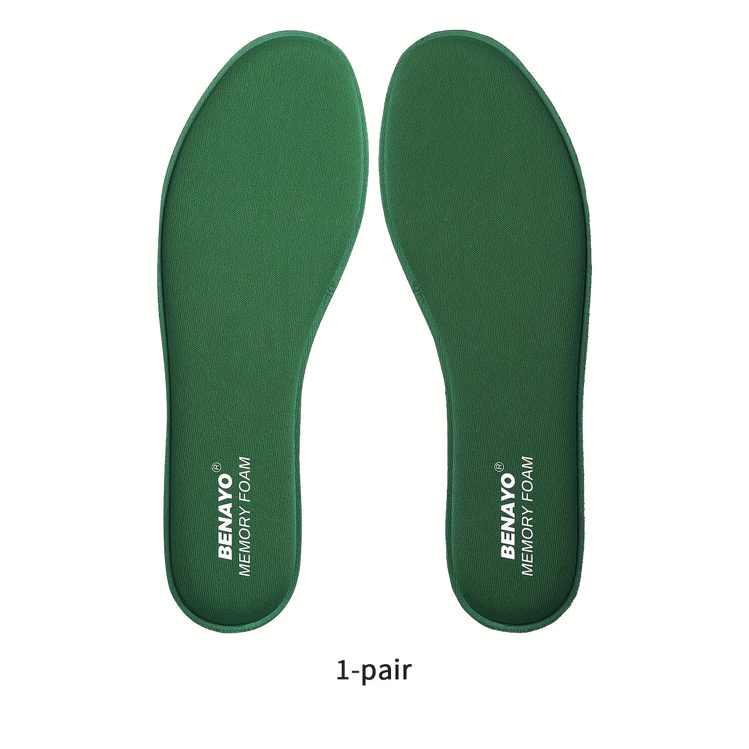 Mens Womens Memory Foam Shoe Inserts Breathable Shock Absorbing Cushioned