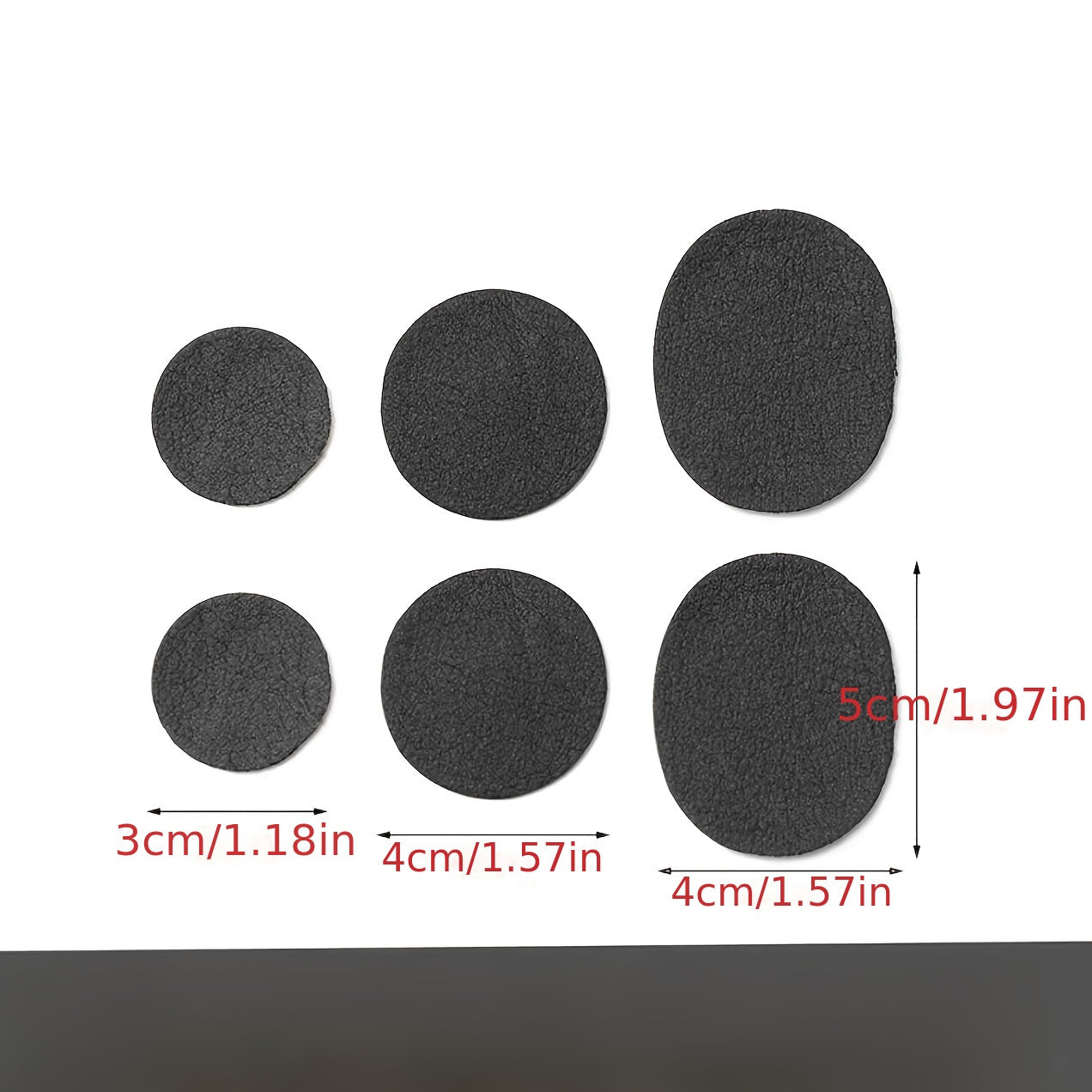 6 Piezas de parches adhesivos para reparación de zapatos para agujeros y desgaste