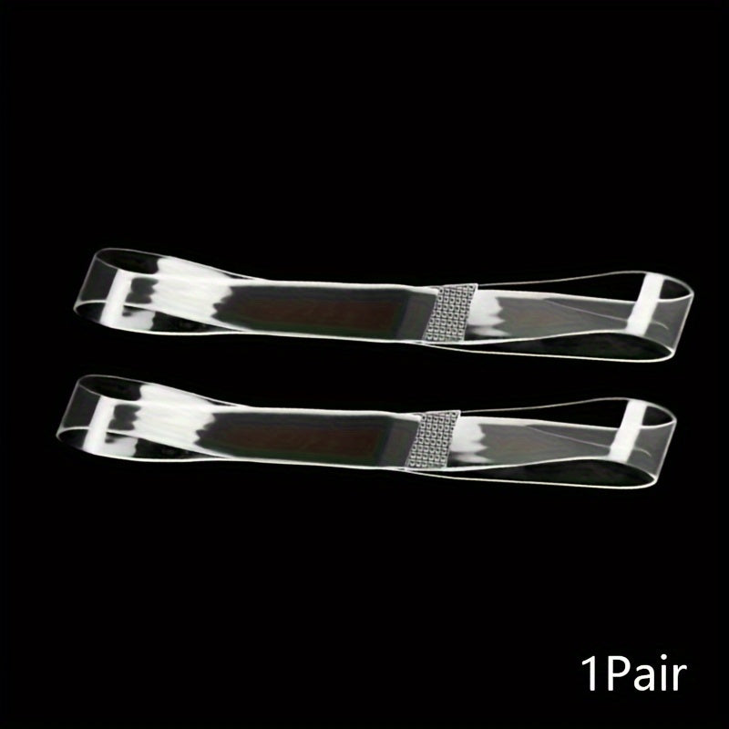 Women's Transparent Elastic High Heel Shoelaces 1/2/3 Pairs Non-Slip