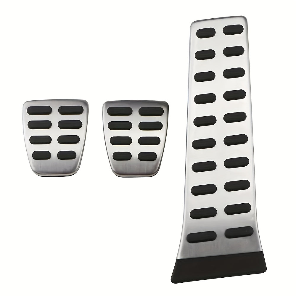 Stainless Steel Car Pedal Covers for Gas Brake Pedals Polished Finish