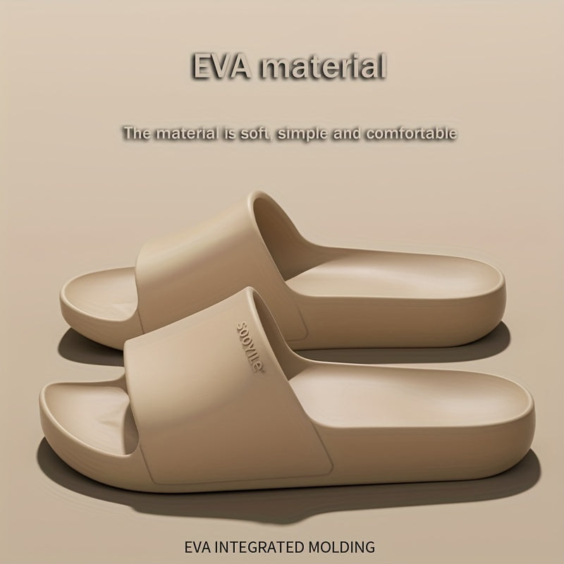 EVA Slaydlar - Ichki/tashqi foydalanish uchun sirpanmaydigan, qulay ochiq barmoq sandallari, hammom va norasmiy kiyimlar uchun ideal.