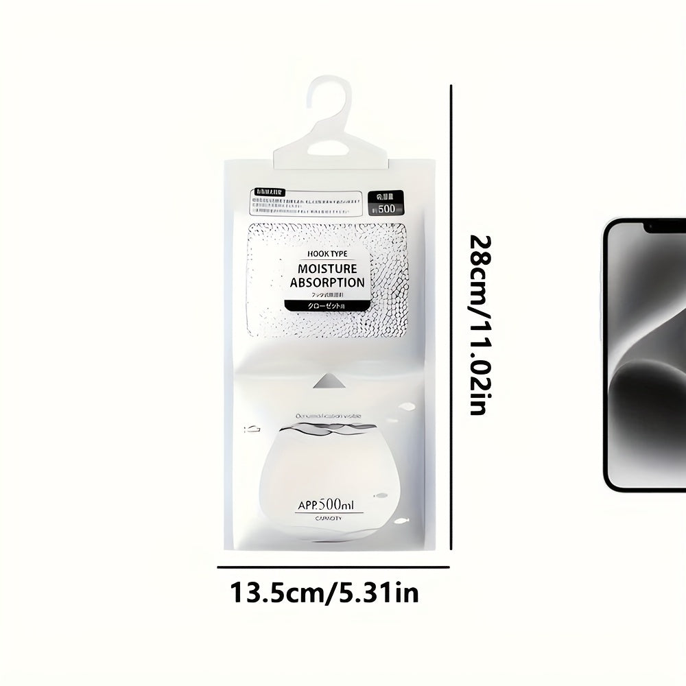 Reusable Hanging Dehumidifier Bags Sets for Wardrobes and Cabinets