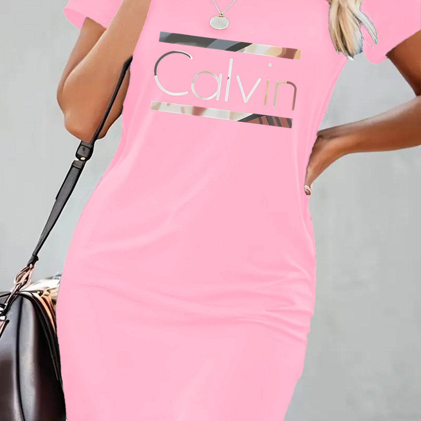 Women's Bodycon Dress Black Stretchy Polyester Slim Fit Spring Summer