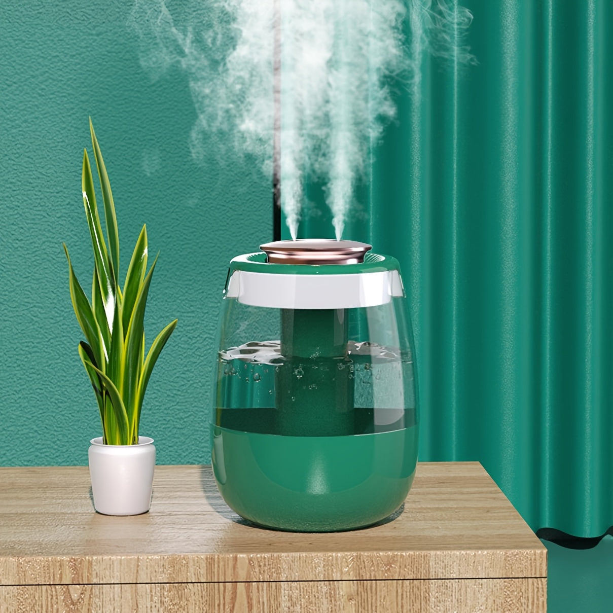 Dual Spray Humidifier with Digital Humidity Display for Home Office Dorm