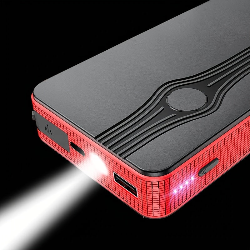 Портативный аккумулятор для запуска автомобиля с USB-зарядкой и перезаряжаемой литий-полимерной батареей