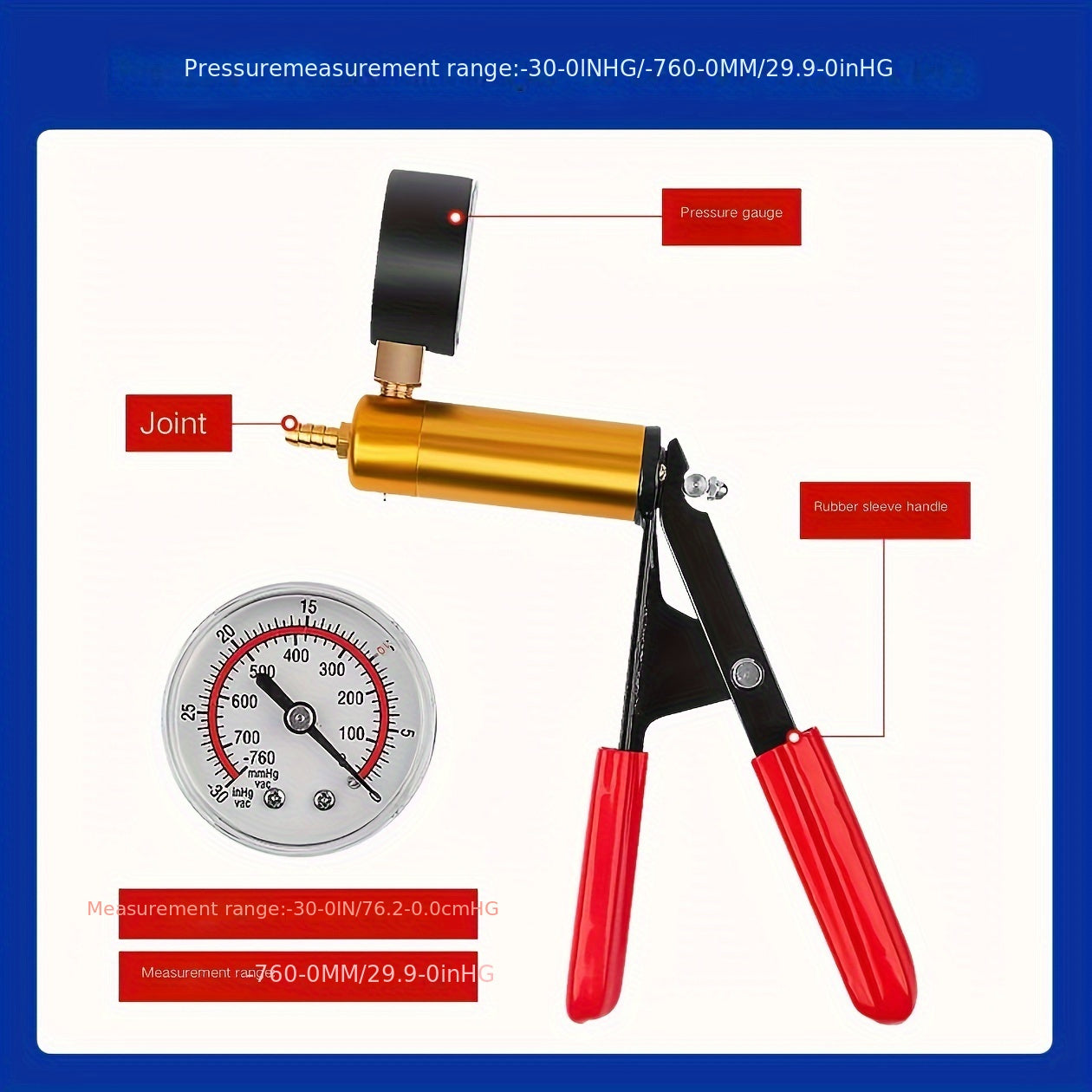Manual Car Brake Oil Vacuum Pump Small Air Suction Tool