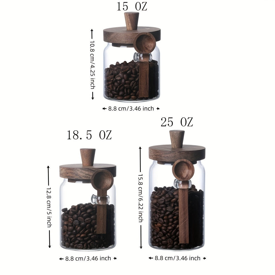 Contenedores de almacenamiento de vidrio para café, té, granos, aperitivos, pepinillos 70oz