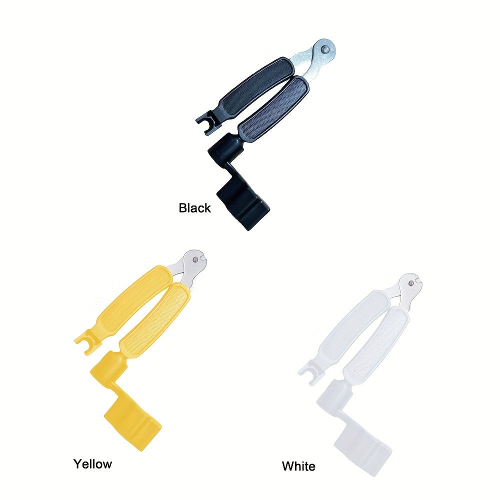 Многофункциональный инструмент для гитары 3-в-1: намотчик, резак, вытягиватель игл из нержавеющей стали, черный