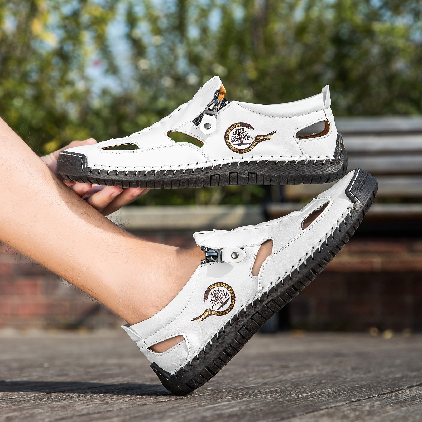 Men's Casual Sports Style Sandals Synthetic Rubber Sole Low Top