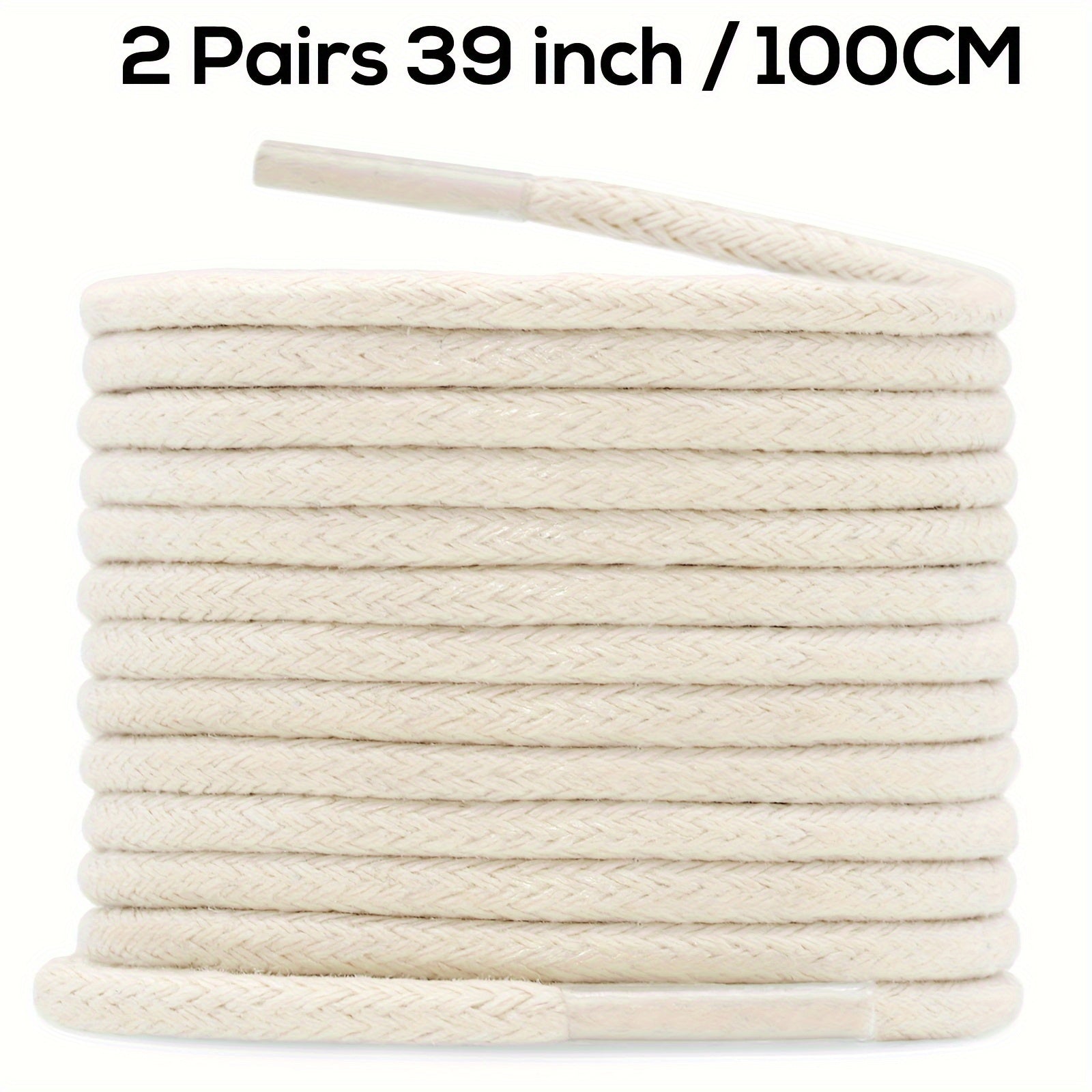 Unisex Waxed Shoelaces 0.25cm Thick Round Replacement Multi-Coloured 4 Pairs