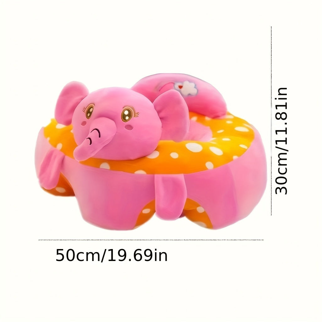 Support Pillow for Elderly with Elephant Design Cotton Breathable Softness Safety Strap