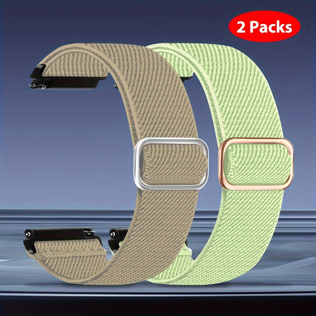 Эластичные нейлоновые ремешки для часов Galaxy Watch 4, 5 и Pro 20мм, 22мм, 40мм, 44мм, 45мм