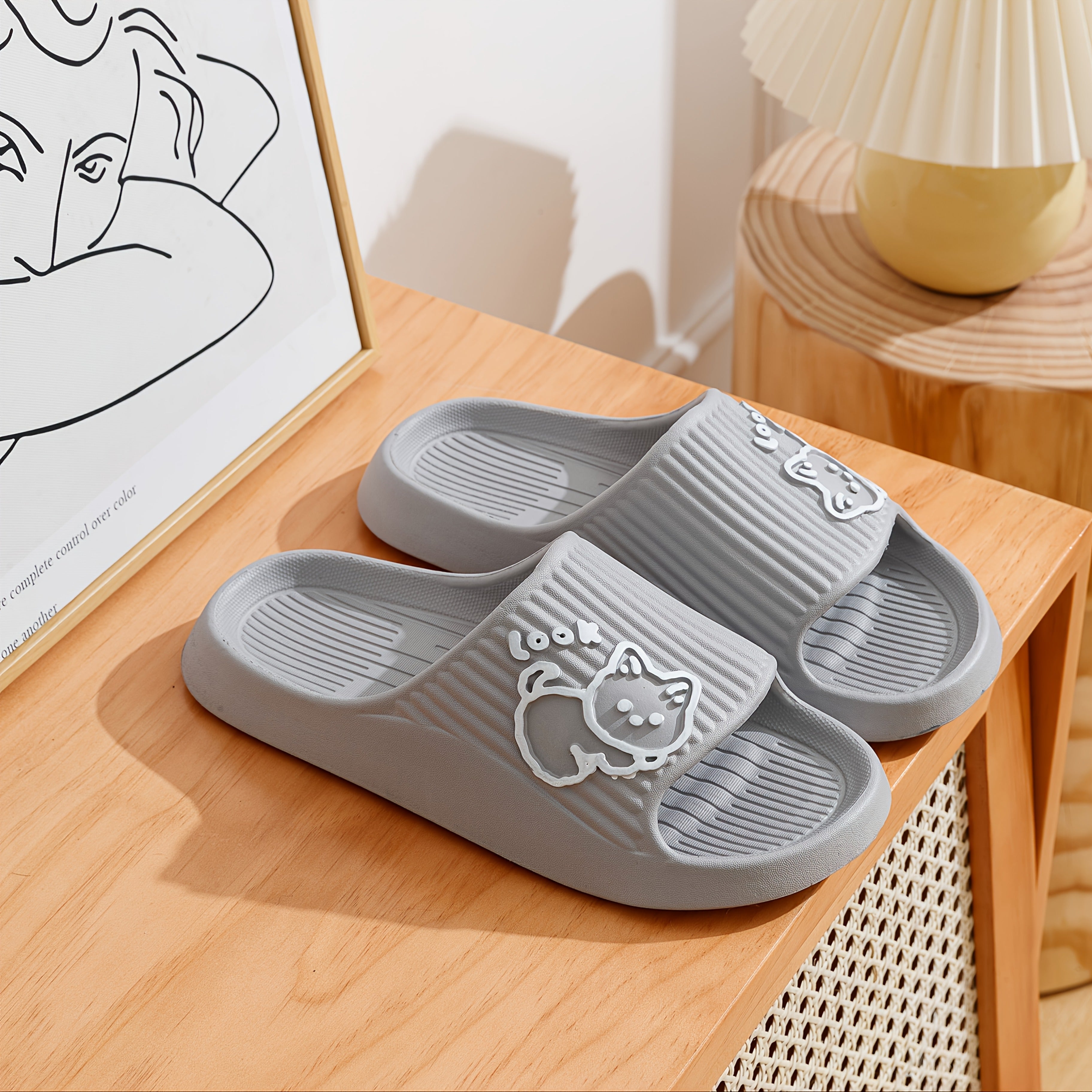 Qizlar uchun yozgi nafas oladigan ichki chanoq poyabzal, qulay slayd sandal