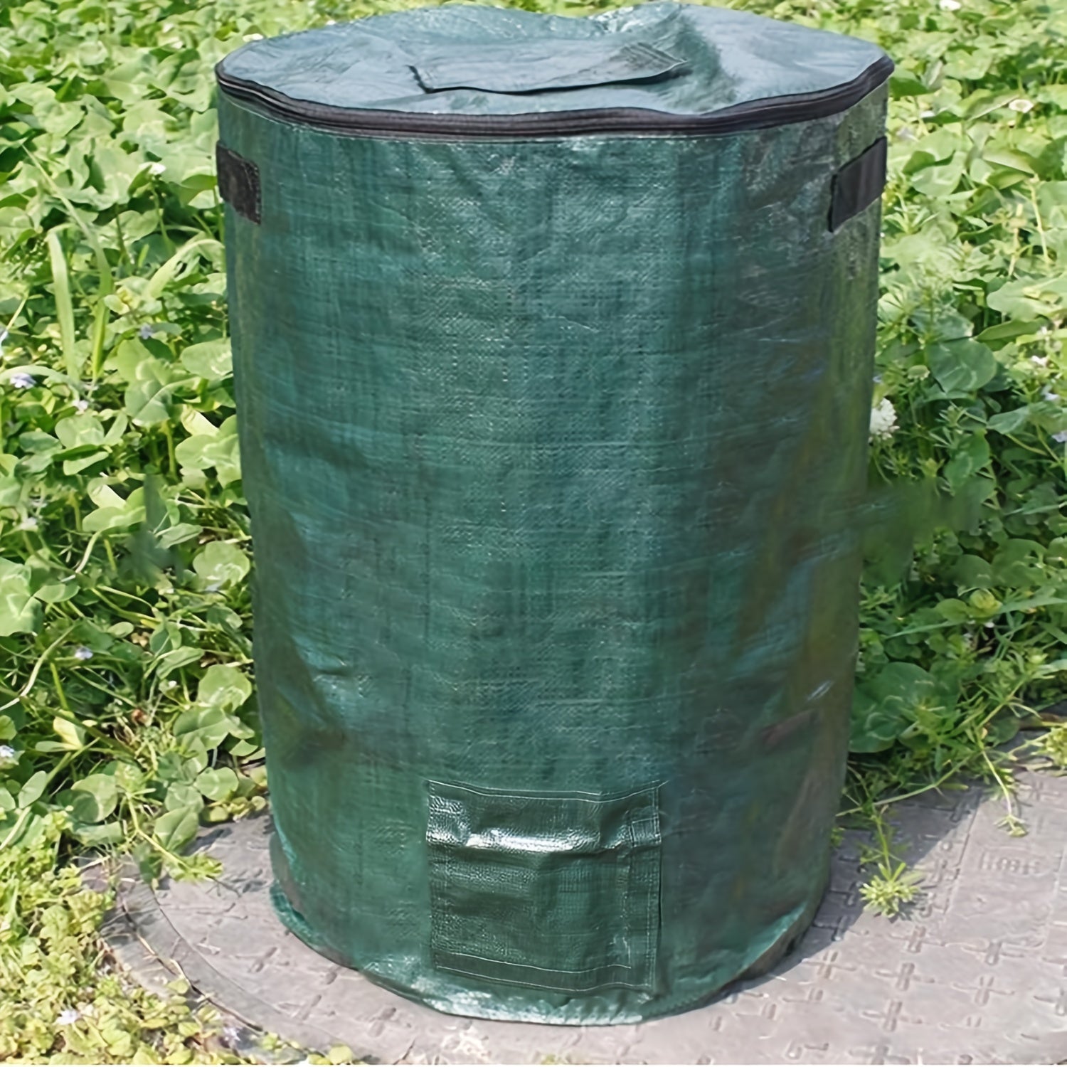 128.7L Outdoor Compost Bin Green Tumbler for Kitchen and Garden Waste