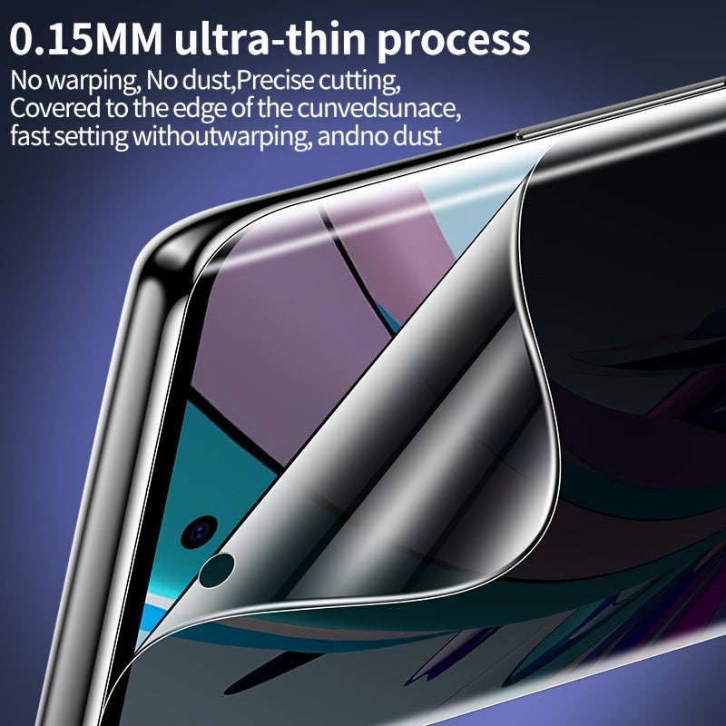 Protector de pantalla a prueba de miradas y repelente al agua, pack de 2 para Samsung Galaxy S y Note Series