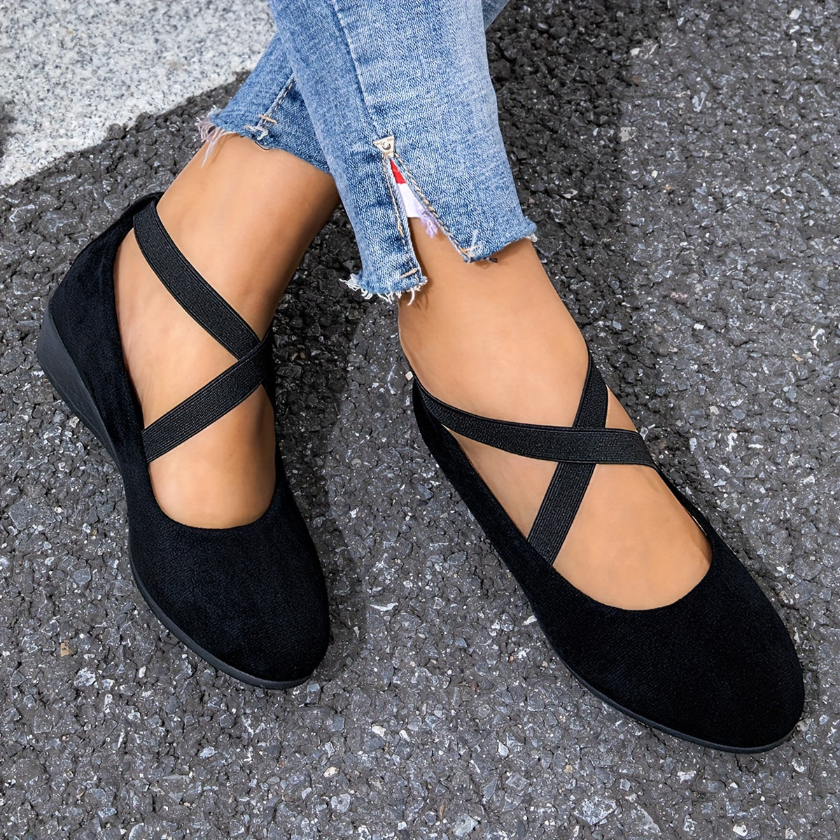 Ayollar uchun kengaytirilgan poyabzal, kundalik Mary Jane, bir rangli, osongina kiyinadigan, qora, nude, ko'k