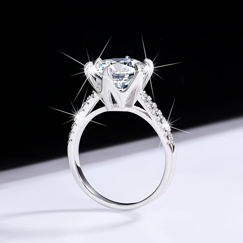 5ct Moissanite Sterling Silver uzuk ayollar uchun nafis zargarlik taklif qilish va partiyalar uchun