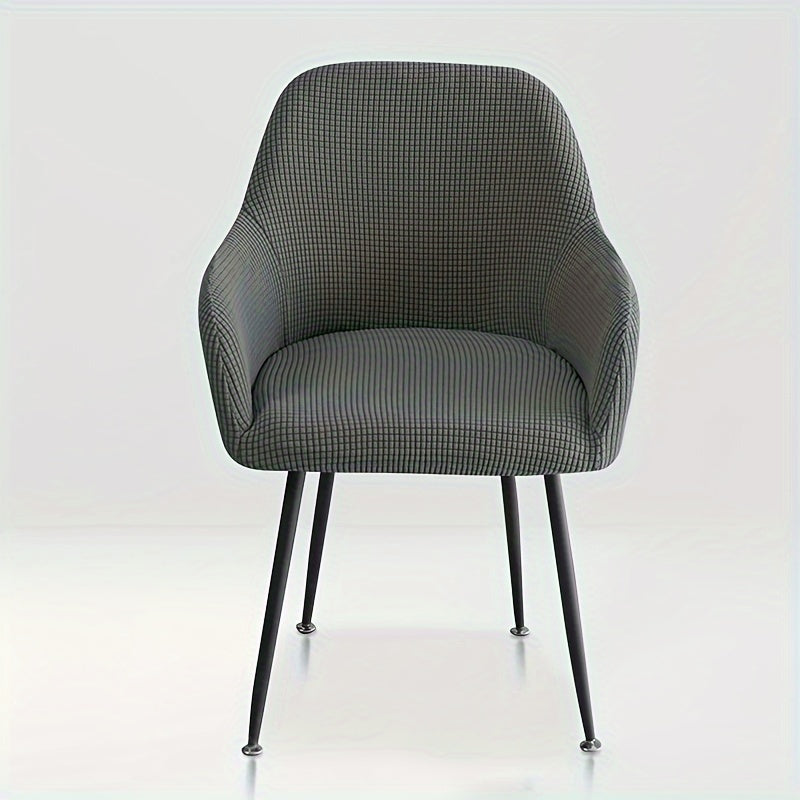 Zamonaviy uslubda yuqori qulaylik dizayni bilan cho'ziladigan mato stul qoplamasi, uy va mehmonxona ovqatlanish stullari uchun.