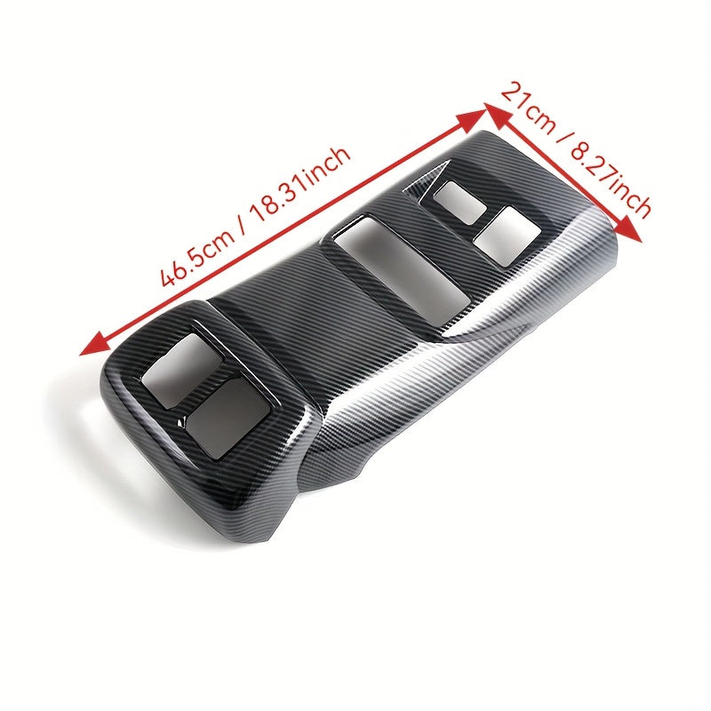 Cubierta de ventilación trasera de aire en ABS con patrón de fibra de carbono para decoración interior de coche