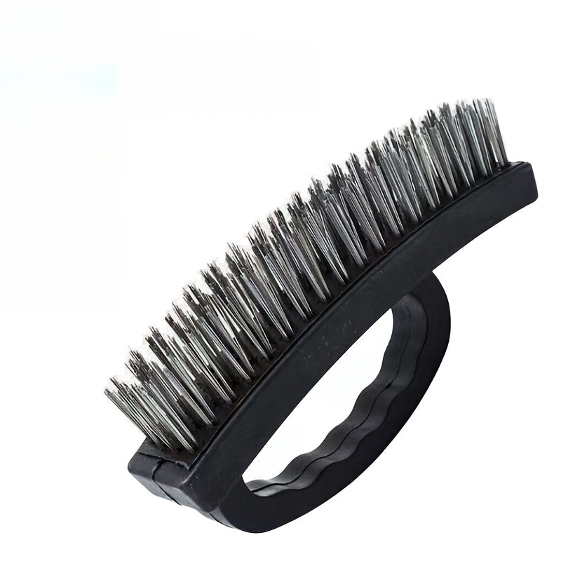 Набор проволочных щеток из двух частей с ручками - Идеально подходит для удаления ржавчины и очистки металлической краски на грилях, в кухнях и в ванных комнатах - Не требует электричества