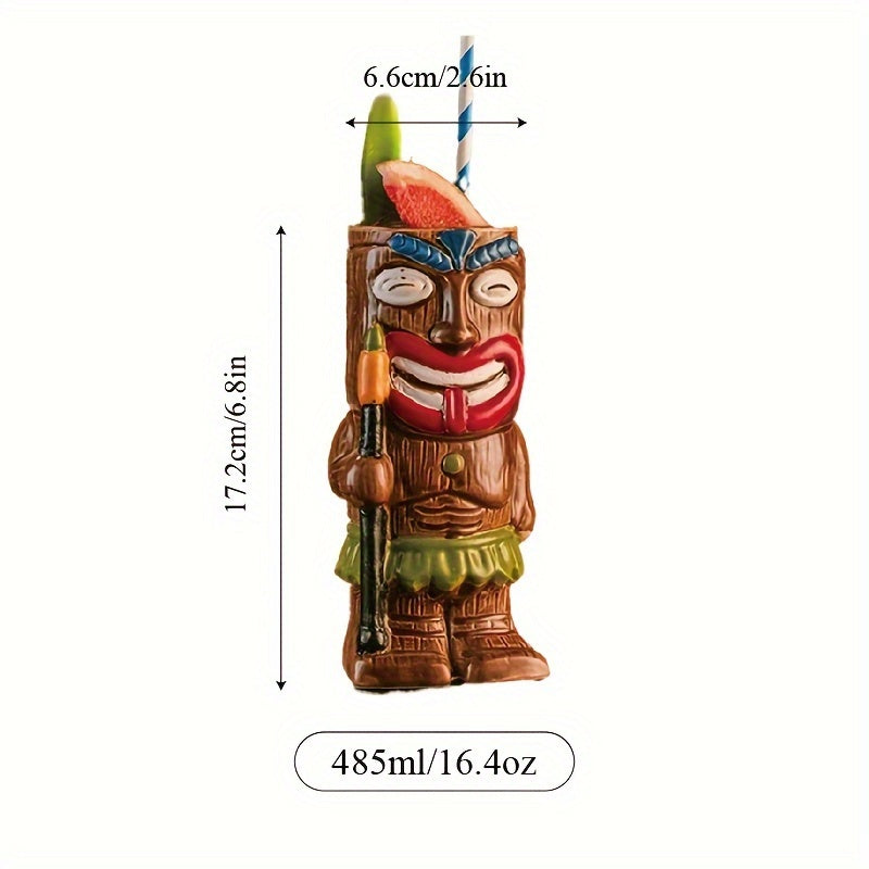 Hawaiian Tiki Cocktail Mug for Bars, Restaurants, Home Use