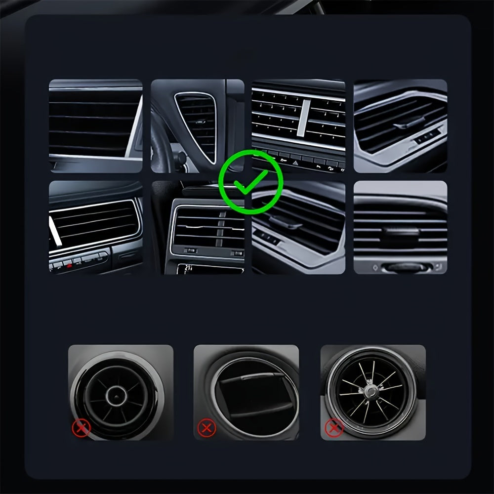 Universal avtomobil telefon uchun tutqich havo chiqishi montaji 360° burilish barqaror qo'llab-quvvatlash