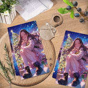 Пара из 2 ультрамягких кухонных полотенец, которые добавляют блеск вашим вечерам. Эти высокоабсорбирующие полотенца для посуды и рук идеально подходят для праздничного декора. Они стираются в машине и имеют размеры 40,64x60,96 см.