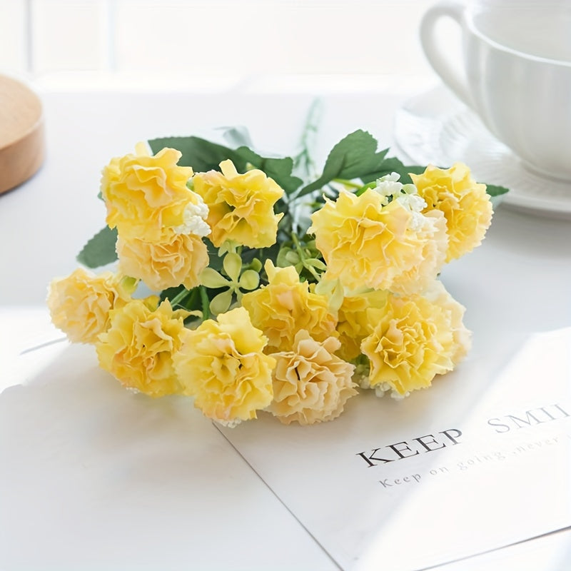 UV Resistant Outdoor Artificial Carnations for Home Decor and Events