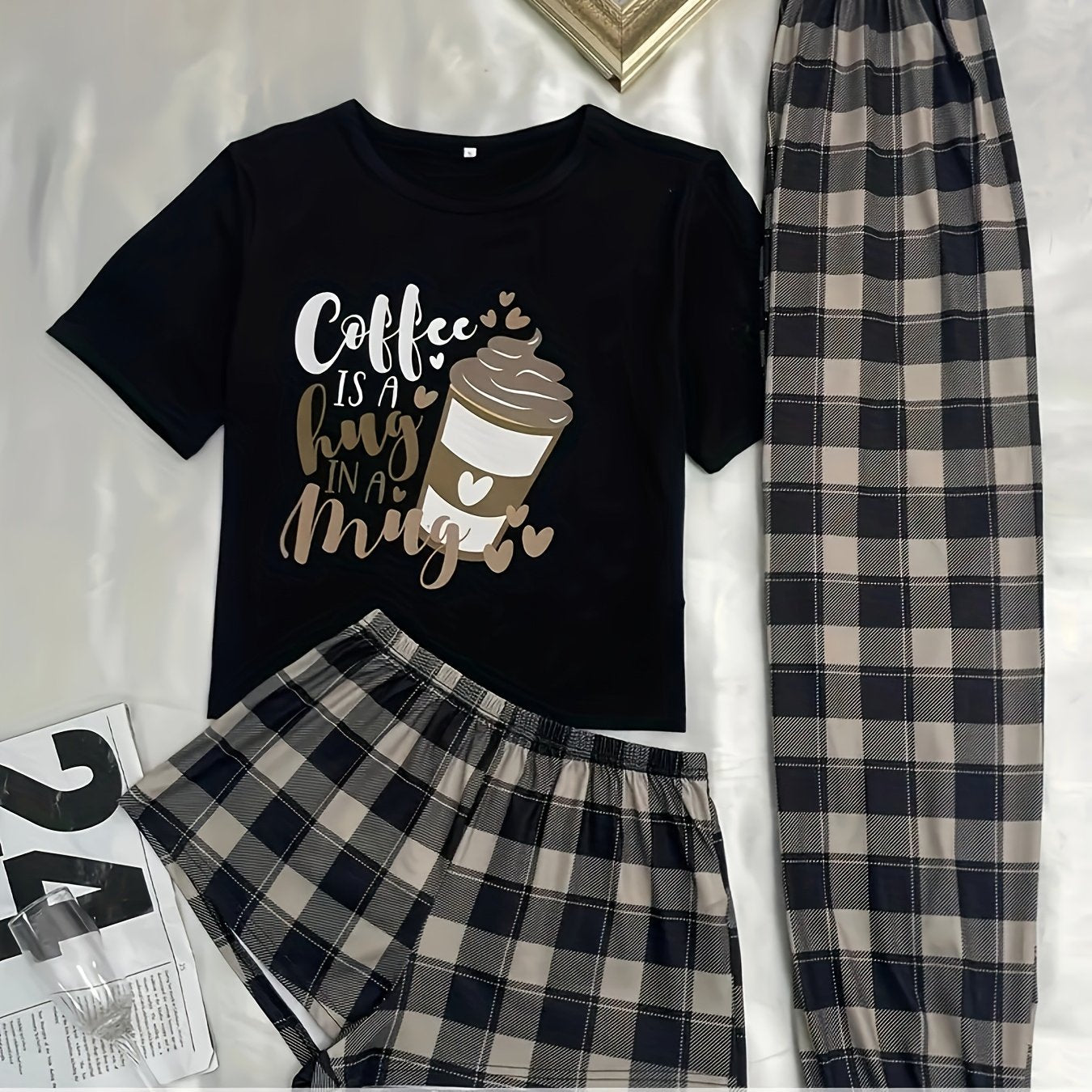 Women's Casual Cotton Cartoon Lounge Set