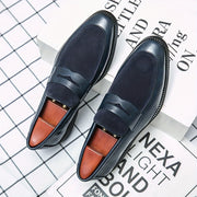 Men's Slip On Loafer Shoes Non Slip Durable Casual Walking Solid Color