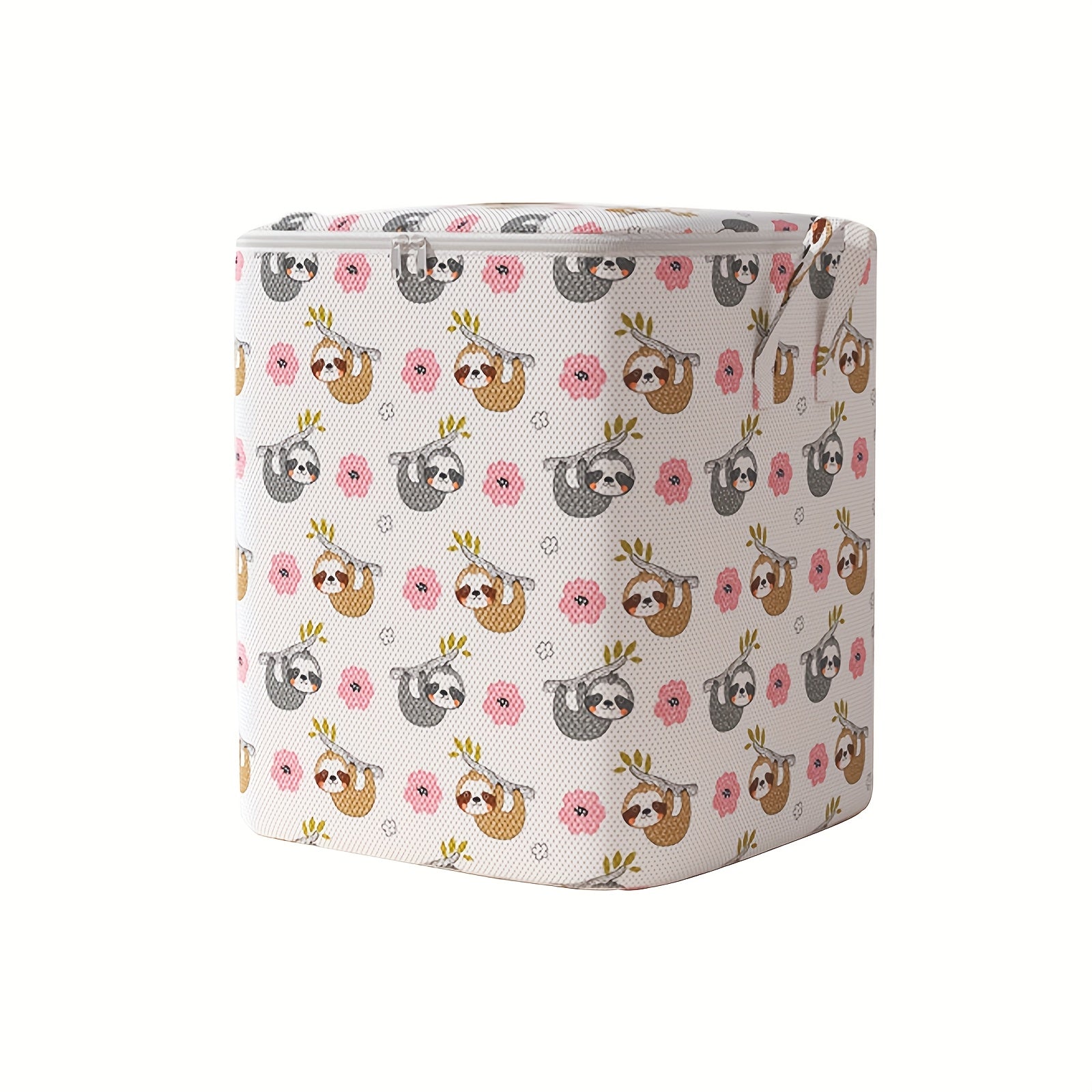 Large Capacity Foldable Storage Bag with Sloth Pattern for Bedroom Laundry Closet