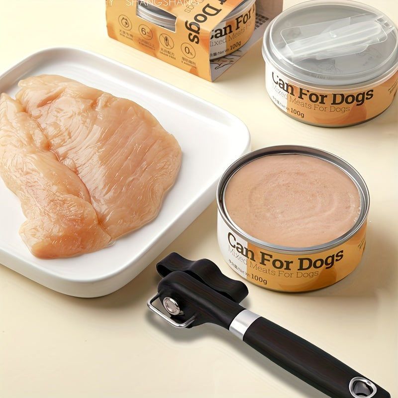 Ручной консервный нож из нержавеющей стали повышенной прочности с эргономичной ручкой - безопасный рез, многофункциональный кухонный инструмент для легкого открывания консервов