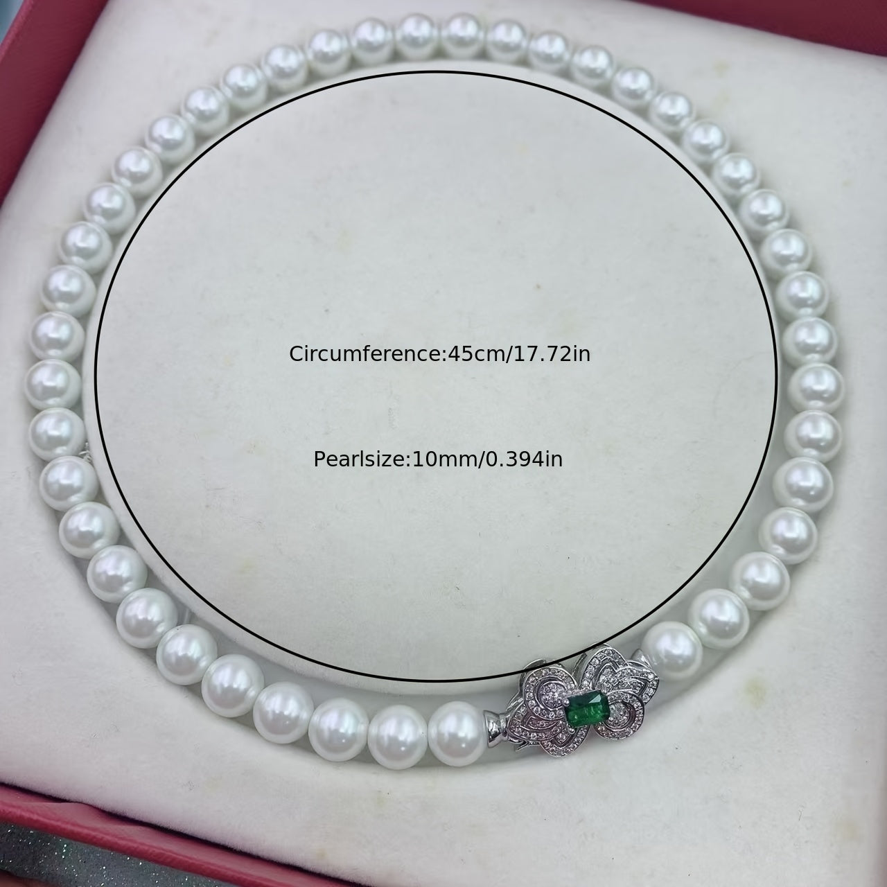 Pearl Necklace with Butterfly Buckle Elegant Short Chain Jewelry for Women