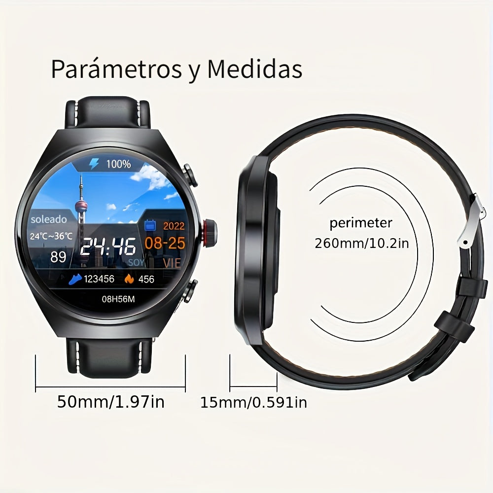 2-in-1 Smartwatch with 1.53 IPS Screen for Calls Fitness Sleep Tracking Pedometer Men Women