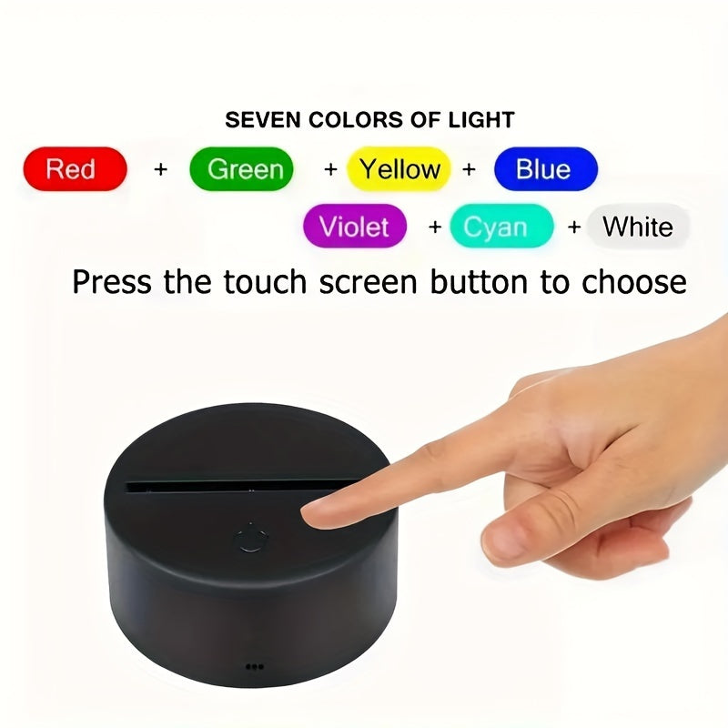 Lámpara nocturna 3D con diseño de universo cósmico, control táctil, cambio de color, alimentada por USB para ambiente en el dormitorio y regalo