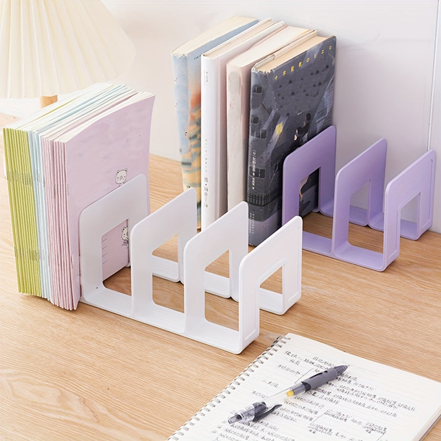 Plastic Book Organizer for Desk Office Space-Saving A4 Document Holder
