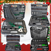 121-Piece Socket Wrench Set with 72-Tooth Ratchet and Tools for Vehicle Maintenance