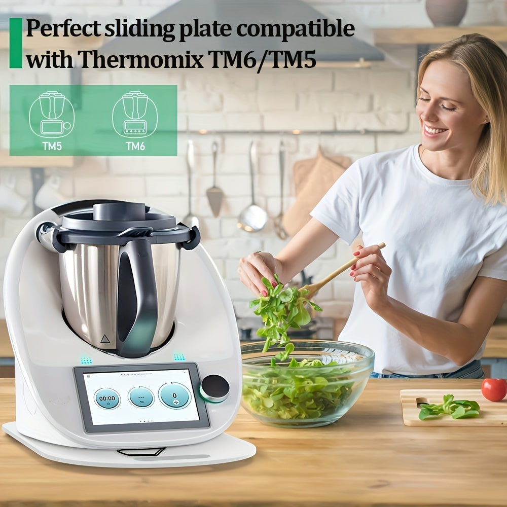 Oshxona texnikasi uchun akril slayd pad, osongina ko'chirish uchun tormoqsiz rezina oyoqlar