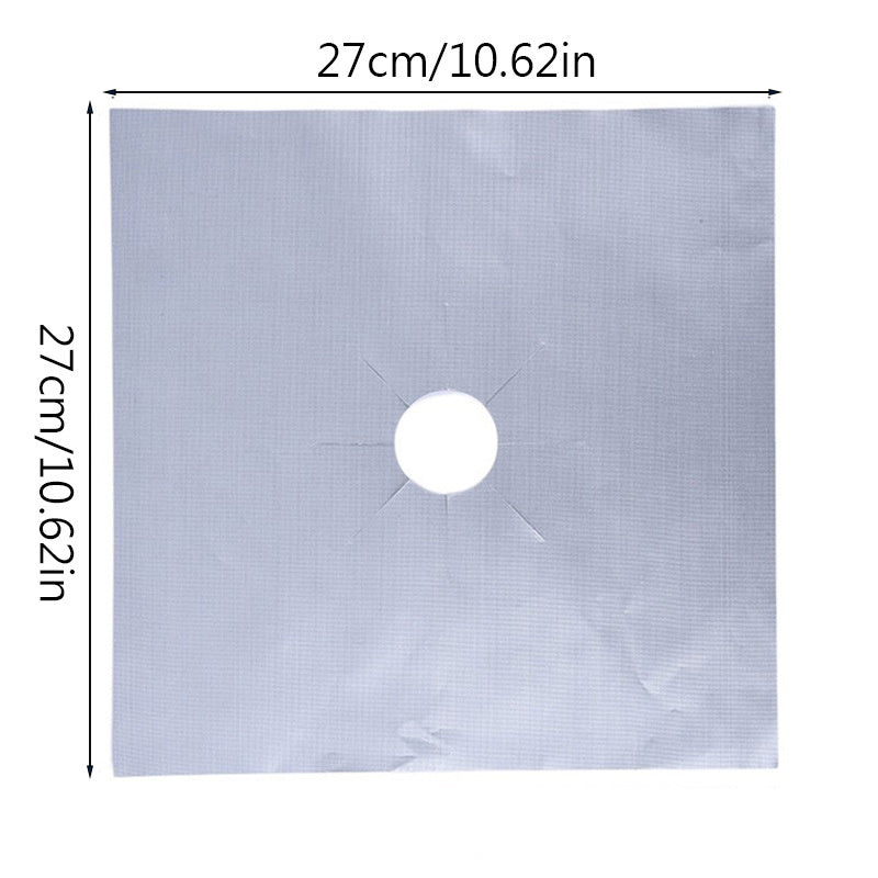 Gaz pechka moyga chidamli yostiqchalari, qayta ishlatiladigan, olovga chidamli, suv o'tkazmaydigan oshxona pechka himoyasi