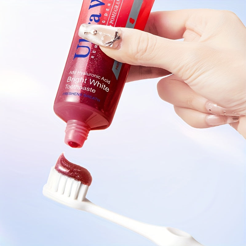 Whitening Toothpaste for Adults Floral Pomegranate Sakura Fresh Breath Fluoride-Free