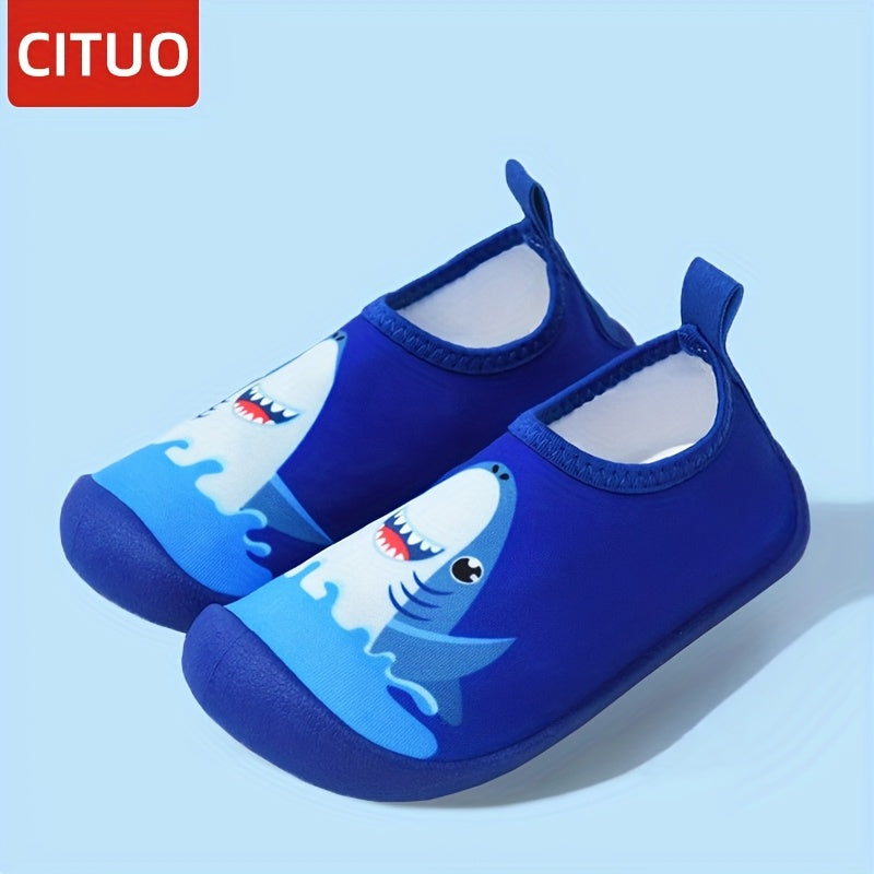 Kids Water Shoes Boys Girls Mermaid Beach Slip-On Non-Slip Quick-Dry Breathable Fabric for Spring Summer