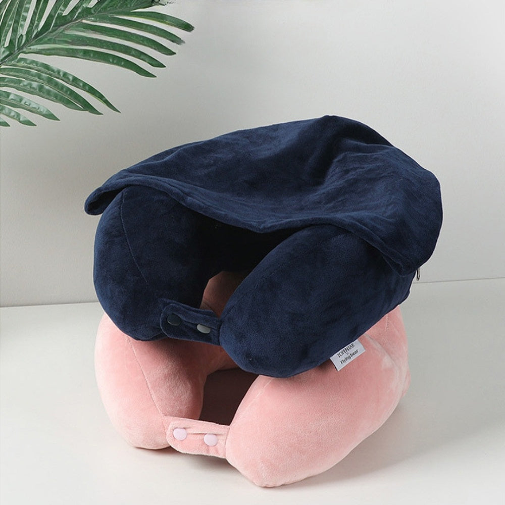 Ergonomic U-Shaped Neck Support Pillow Medium Firm Portable for Travel Office Car