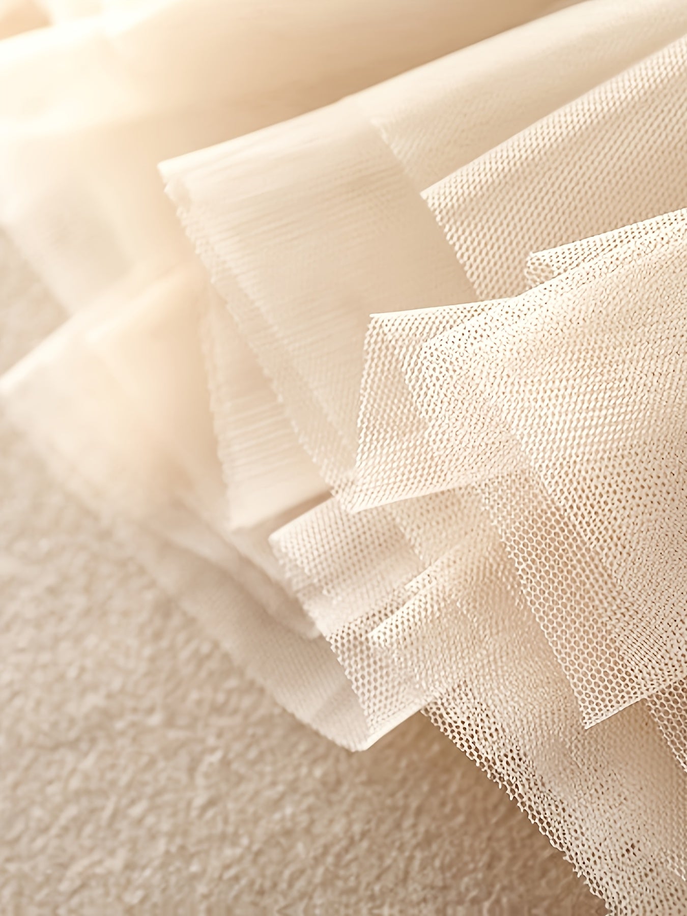 Women’s Tulle Skirt 3-Layer A-Line Midi Solid Polyester Elegant All Seasons