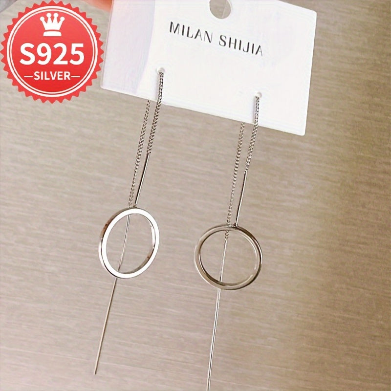 Hypoallergenic Long Tassel Circle Earthread Earrings for All Occasions