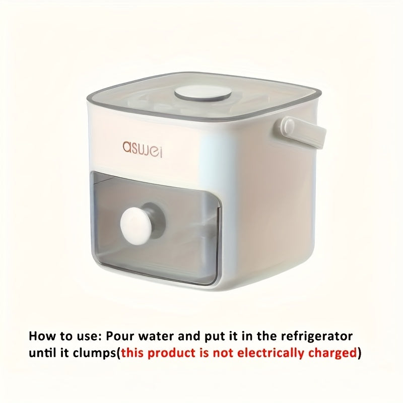 48-Compartment Plastic Ice Cube Tray with Lid and Storage Box for Summer Drinks