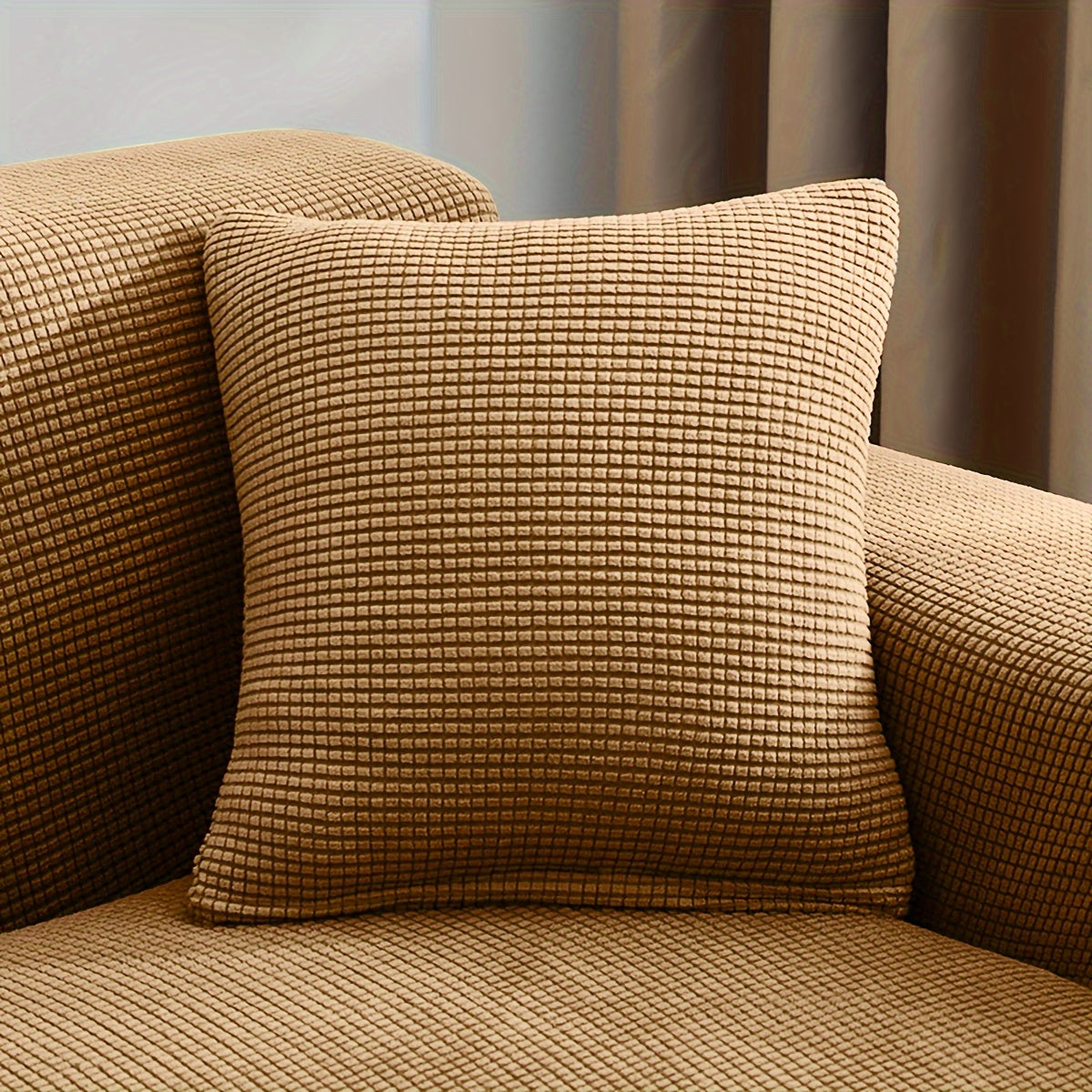 Чехол на подушку из полярного флиса с жаккардовым узором, пылезащитный и устойчивый к царапинам от кошек для декора гостиной и спальни